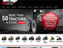 Tablet Screenshot of jbtractors.com